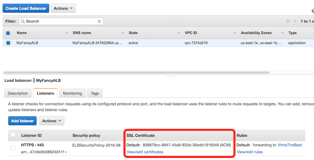 Procedure to upload let's encrypt SSL certificate on AWS