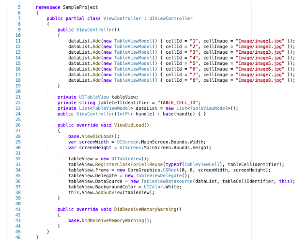 Xamarin tvOS TableView with Horizontal and Vertical Scrolling